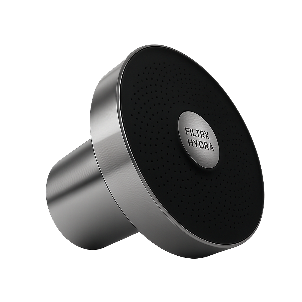 FILTRX HYDRA™ - Premium Filtered Showerhead- GALVANISED TITANIUM